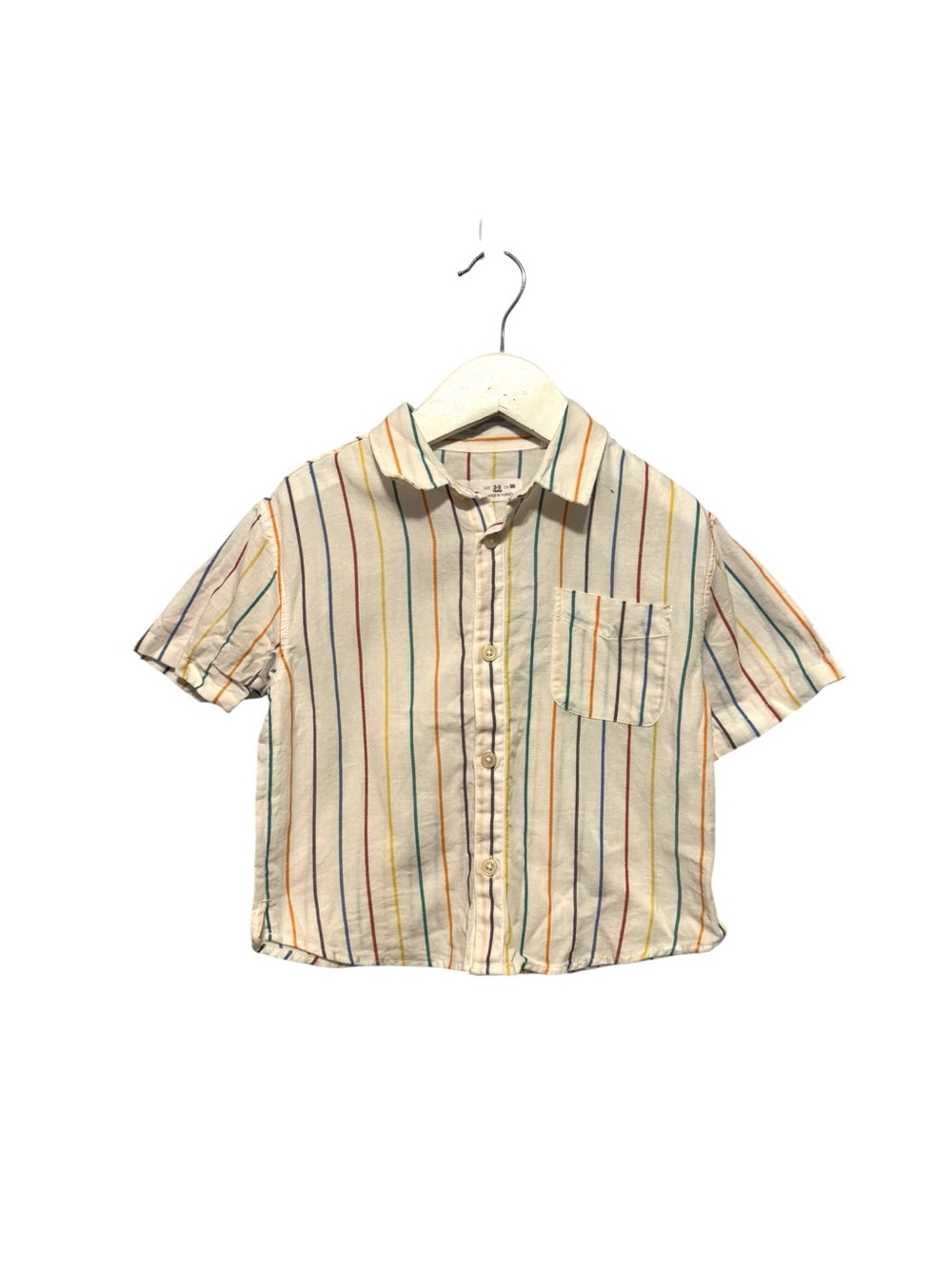⭐️ 5/$30 Zara Kids Button SS Shirt size 2-3Y